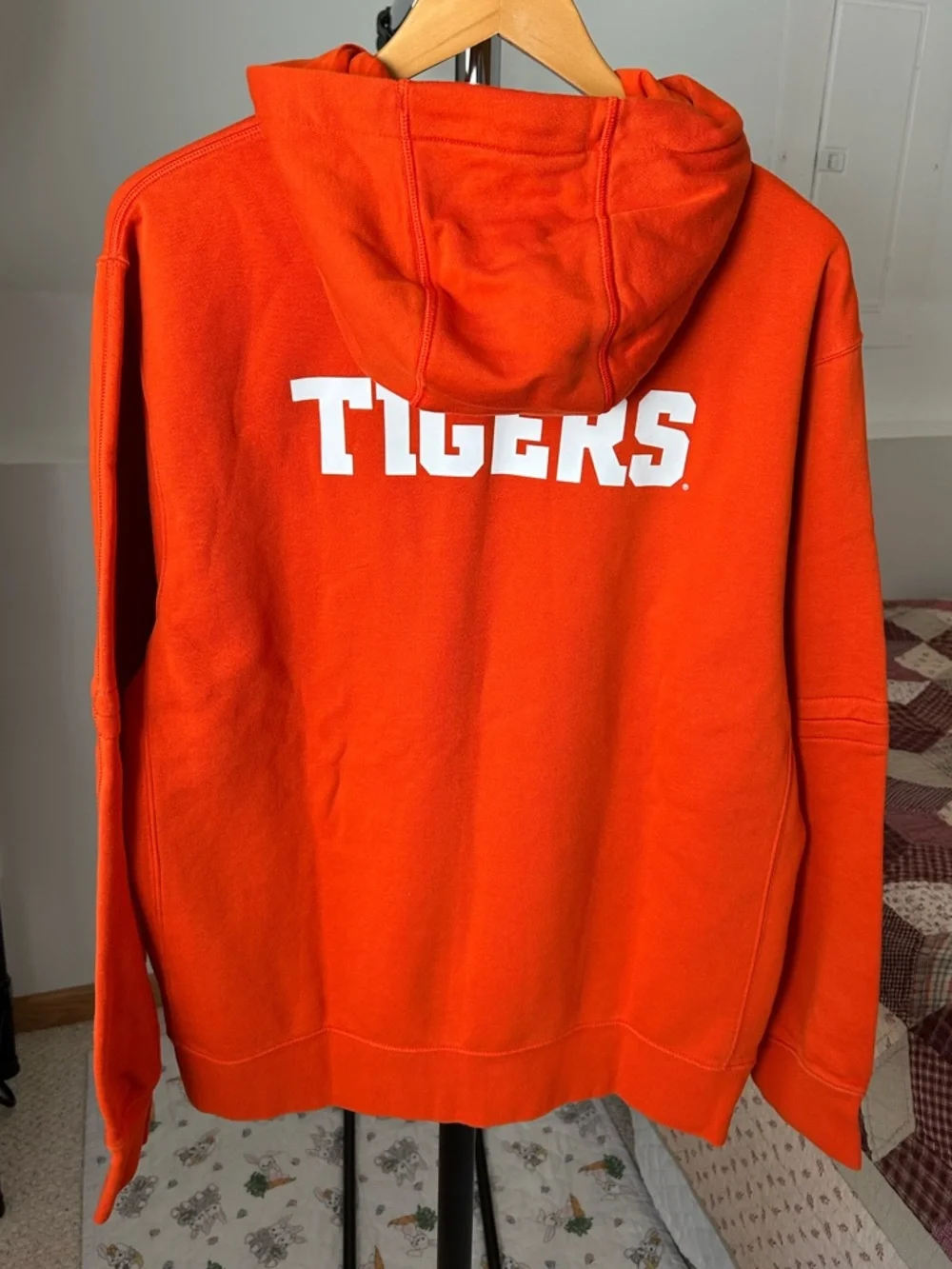 Nike Clemson Tigers Hoodie Sweatshirt Orange Large